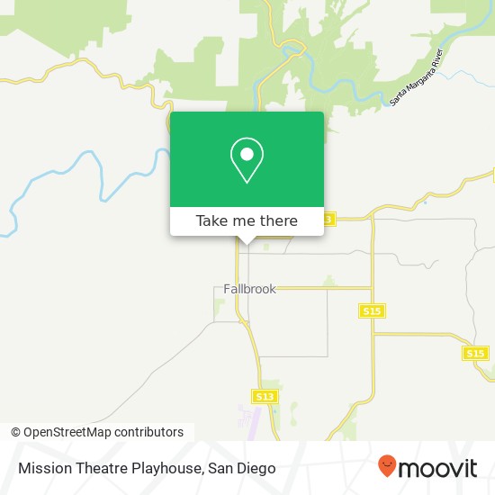 Mapa de Mission Theatre Playhouse