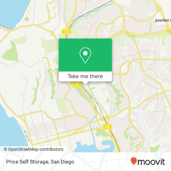 Price Self Storage map