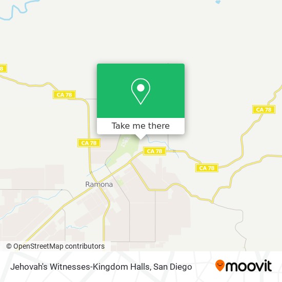 Jehovah's Witnesses-Kingdom Halls map