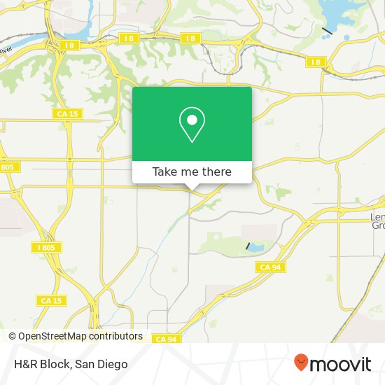 H&R Block map