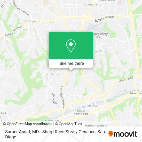 Mapa de Samer Assaf, MD - Sharp Rees-Stealy Genesee