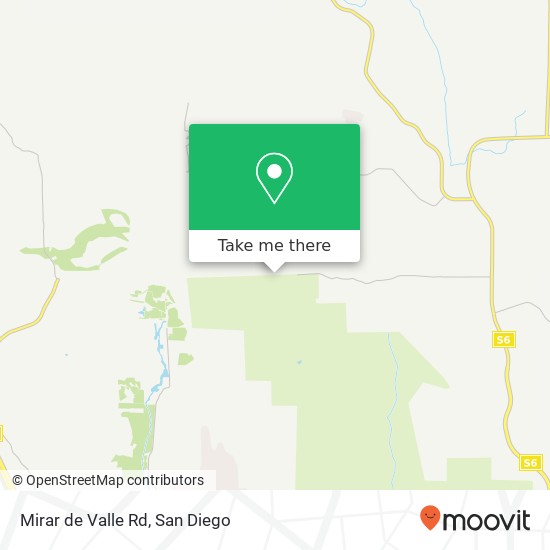 Mirar de Valle Rd map