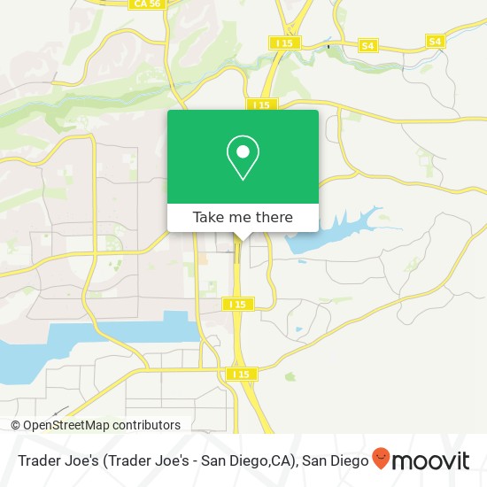 Mapa de Trader Joe's (Trader Joe's - San Diego,CA)