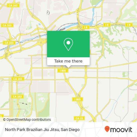 North Park Brazilian Jiu Jitsu map