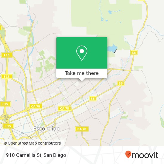 Mapa de 910 Camellia St