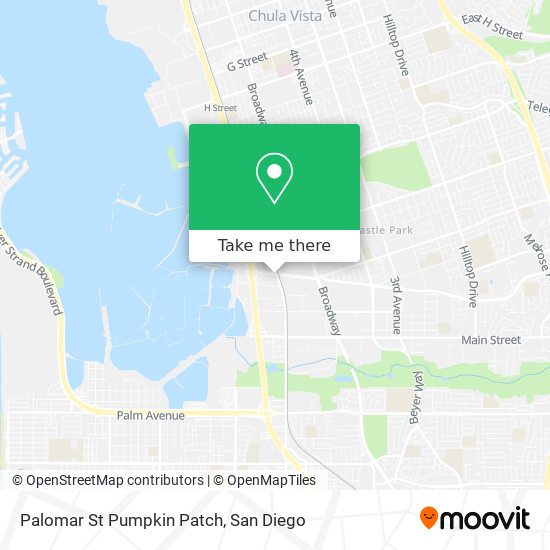 Palomar St Pumpkin Patch map