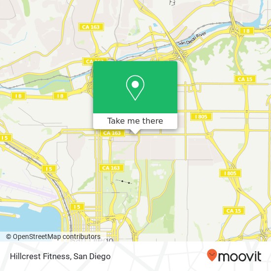 Hillcrest Fitness map