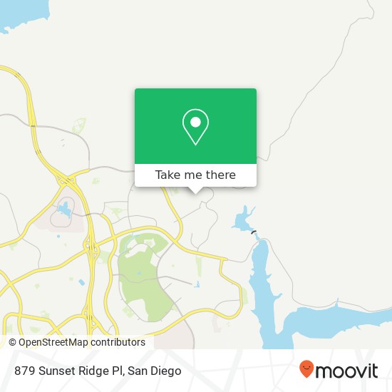 Mapa de 879 Sunset Ridge Pl