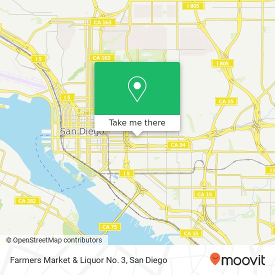 Mapa de Farmers Market & Liquor No. 3