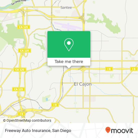 Freeway Auto Insurance map