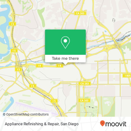 Appliance Refinishing & Repair map