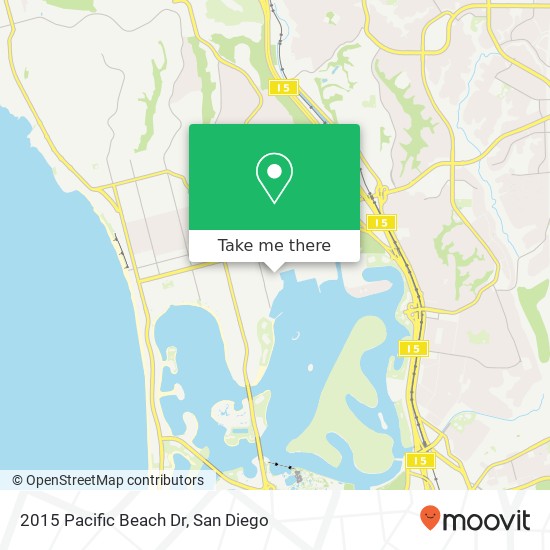 2015 Pacific Beach Dr map