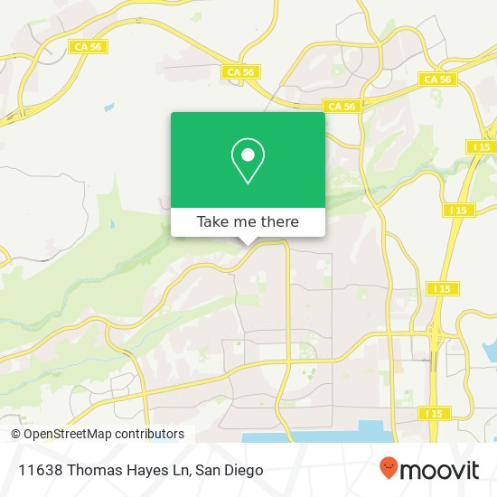 11638 Thomas Hayes Ln map