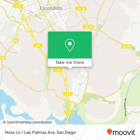 Mapa de Ross Ln / Las Palmas Ave