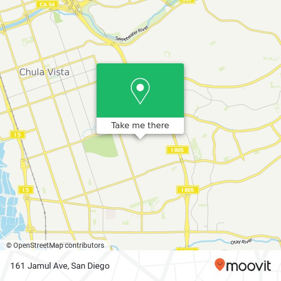 Mapa de 161 Jamul Ave