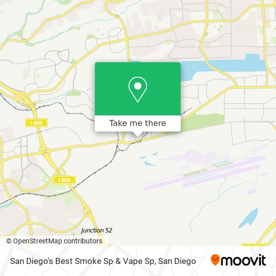 San Diego's Best Smoke Sp & Vape Sp map