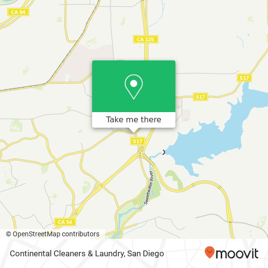 Mapa de Continental Cleaners & Laundry