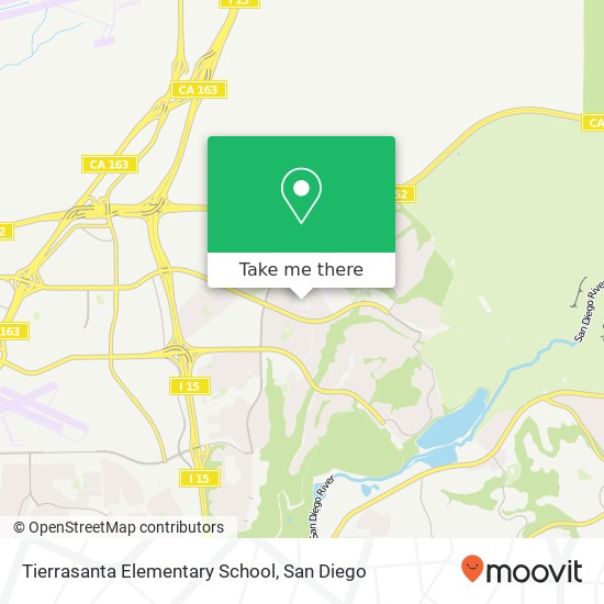 Mapa de Tierrasanta Elementary School