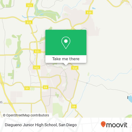 Mapa de Diegueno Junior High School