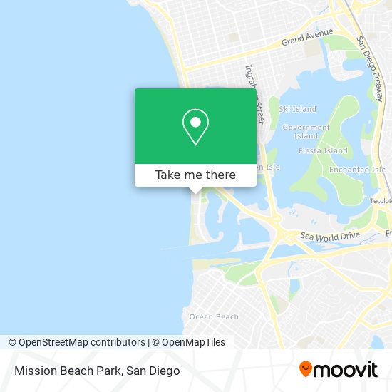 Mission Beach Park map