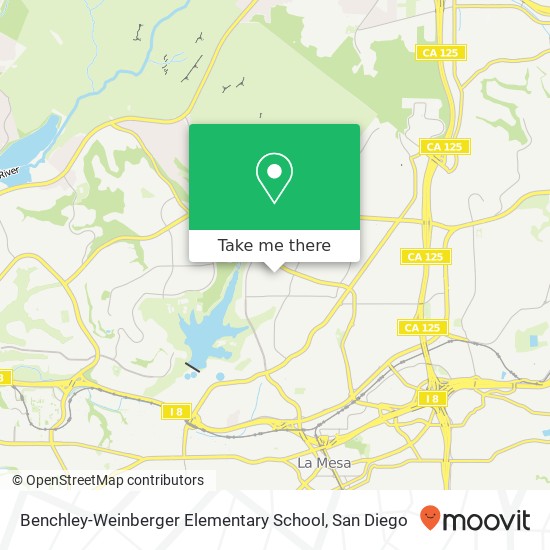 Mapa de Benchley-Weinberger Elementary School