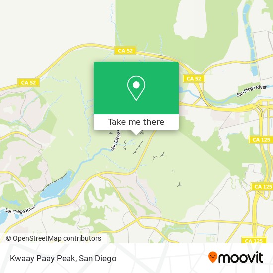 Kwaay Paay Peak map