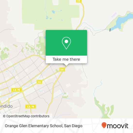 Orange Glen Elementary School map