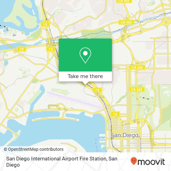 Mapa de San Diego International Airport Fire Station
