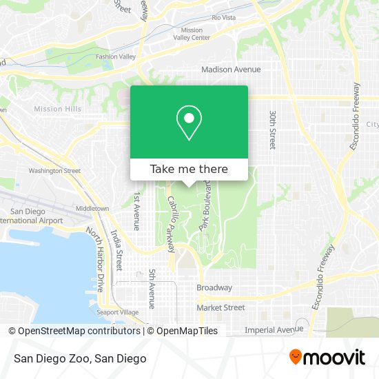 Mapa de San Diego Zoo