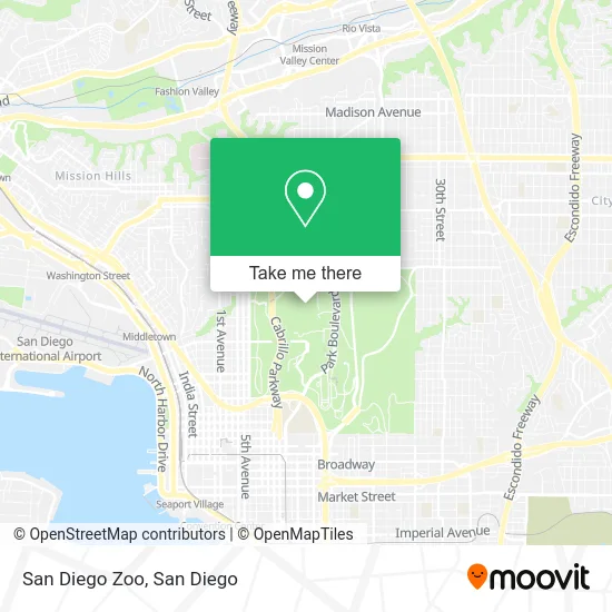 San Diego Zoo map