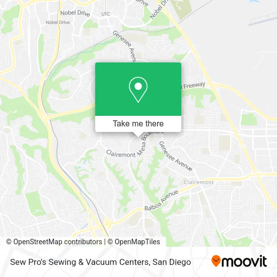 Sew Pro's Sewing & Vacuum Centers map
