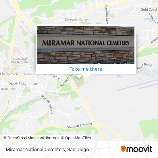 Miramar National Cemetery map