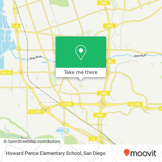 Mapa de Howard Pence Elementary School
