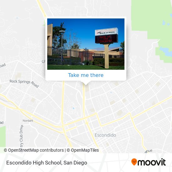 Escondido High School map