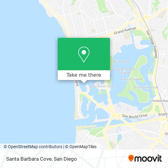 Santa Barbara Cove map