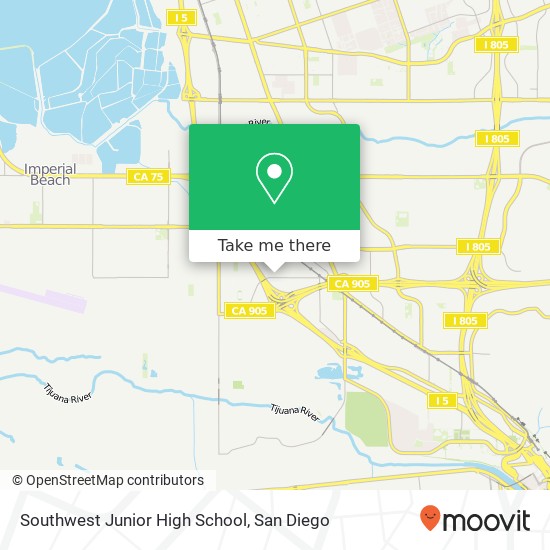 Mapa de Southwest Junior High School