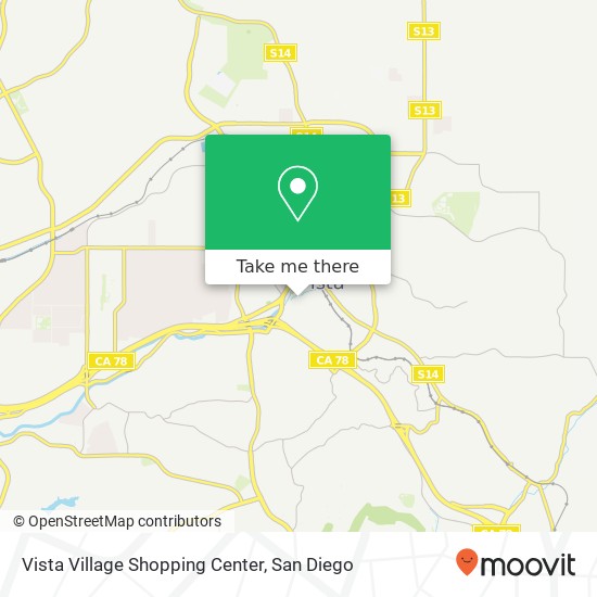 Mapa de Vista Village Shopping Center