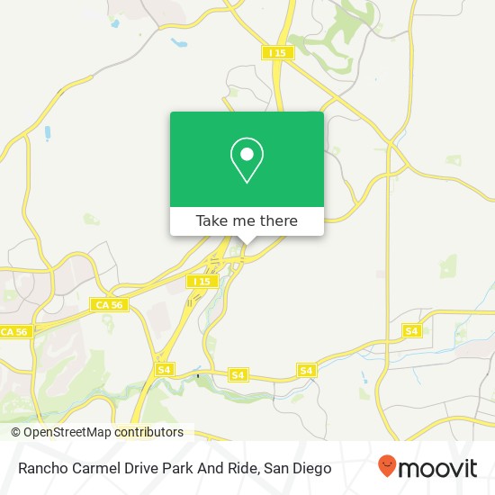 Mapa de Rancho Carmel Drive Park And Ride