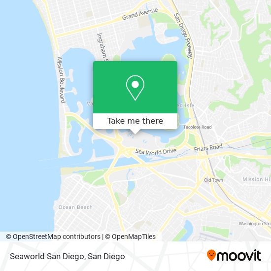 Mapa de Seaworld San Diego