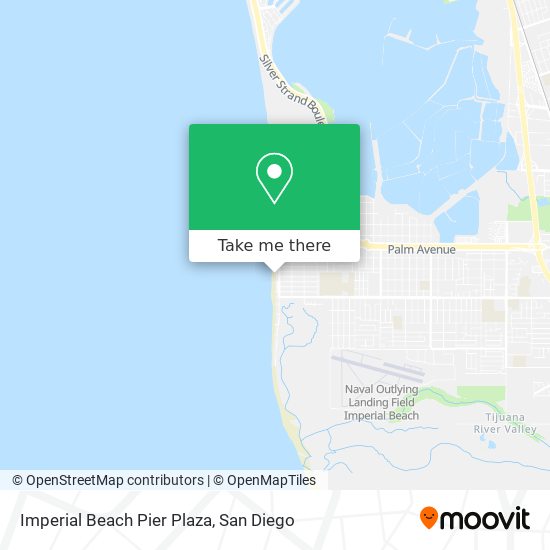Imperial Beach Pier Plaza map