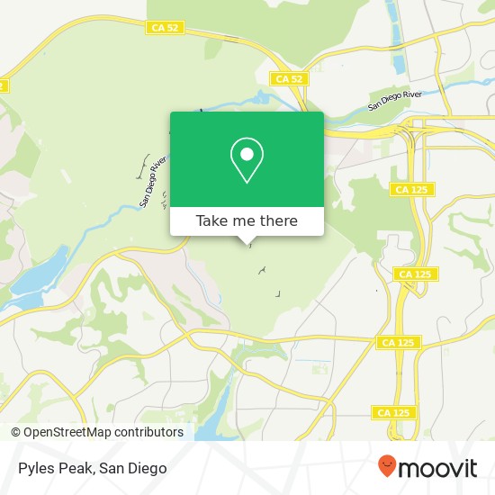 Pyles Peak map