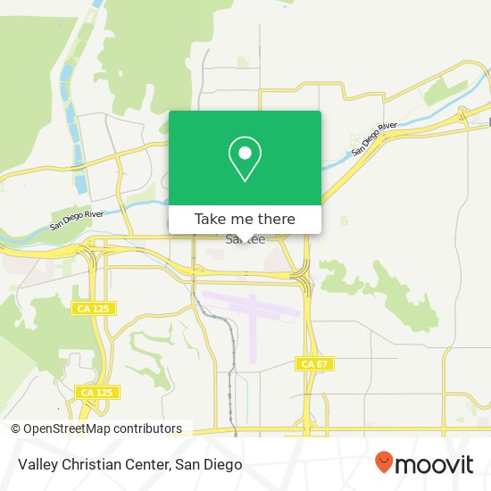Mapa de Valley Christian Center