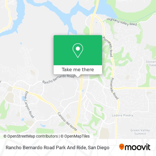 Rancho Bernardo Road Park And Ride map