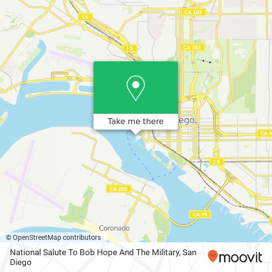 National Salute To Bob Hope And The Military map