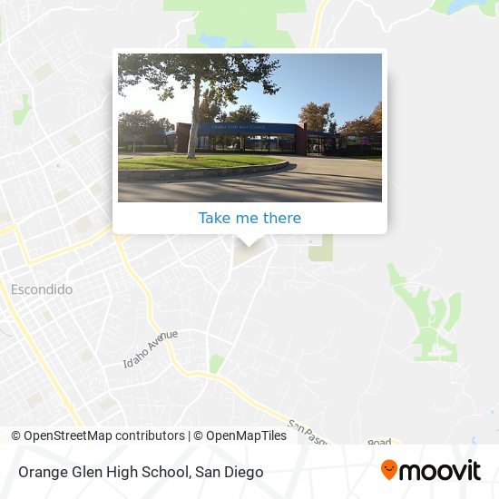 Orange Glen High School map
