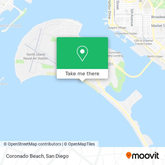 Coronado Beach map