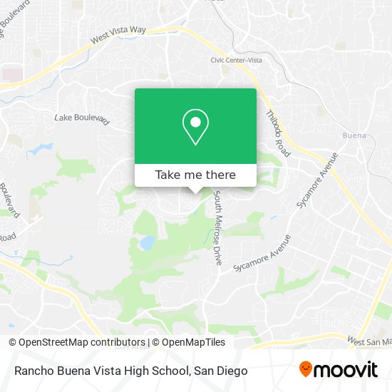 Mapa de Rancho Buena Vista High School