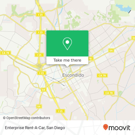 Mapa de Enterprise Rent-A-Car