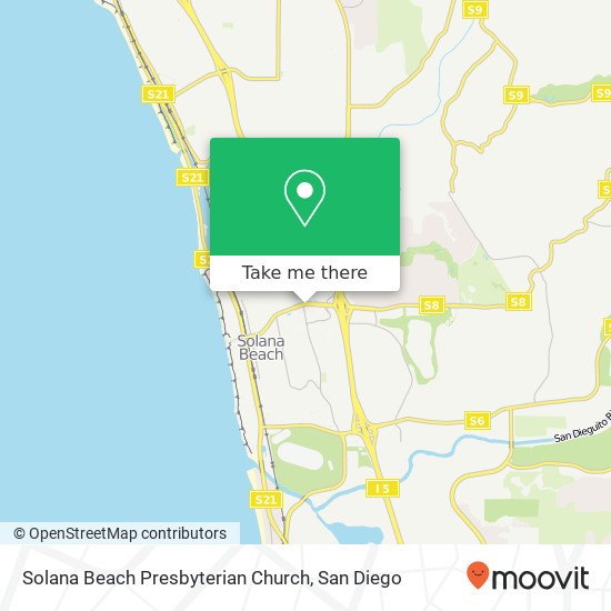 Solana Beach Presbyterian Church map