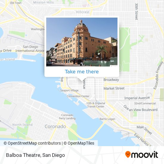 Mapa de Balboa Theatre